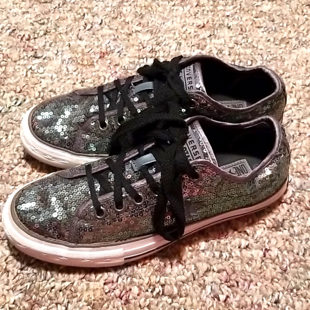Converse sequins shoes
